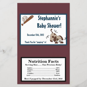 Microwave Popcorn Wrapper Lil League Welpen Hund Flyer