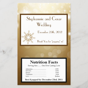 Microwave Popcorn Wrapper Weihnachtskupfer Weichze Flyer