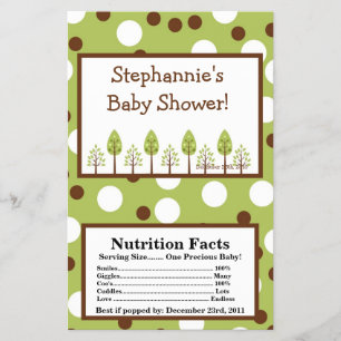 Microwave Popcorn Wrapper Woodland Friends Trees Flyer