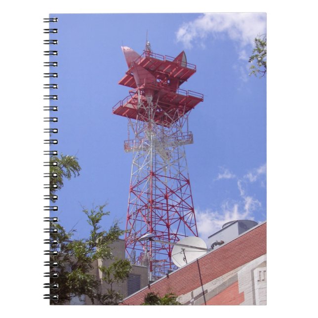 Microwave Relay Radio Telecom Tower Notebook Notizblock (Vorderseite)