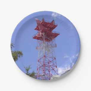 Microwave Relay Radio Telecom Tower Pappteller