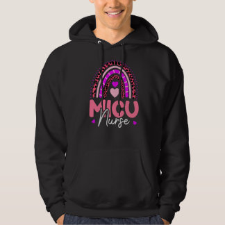 Micu Nurse Medical Intensive Care Unit Leopard Rai Hoodie