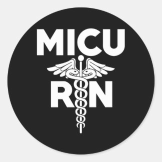 Micu registrierte Krankenpflegerangestellte für In Runder Aufkleber