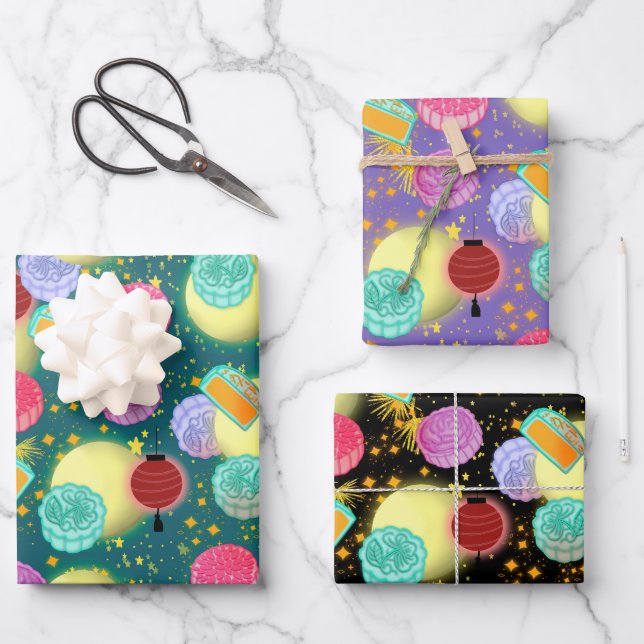 Mid Autumn Festival Geschenkpapier Set (Vorderseite)