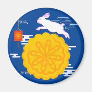 Mid Autumn Festival Mondkuchen hüpfender Mond Hase Magnet