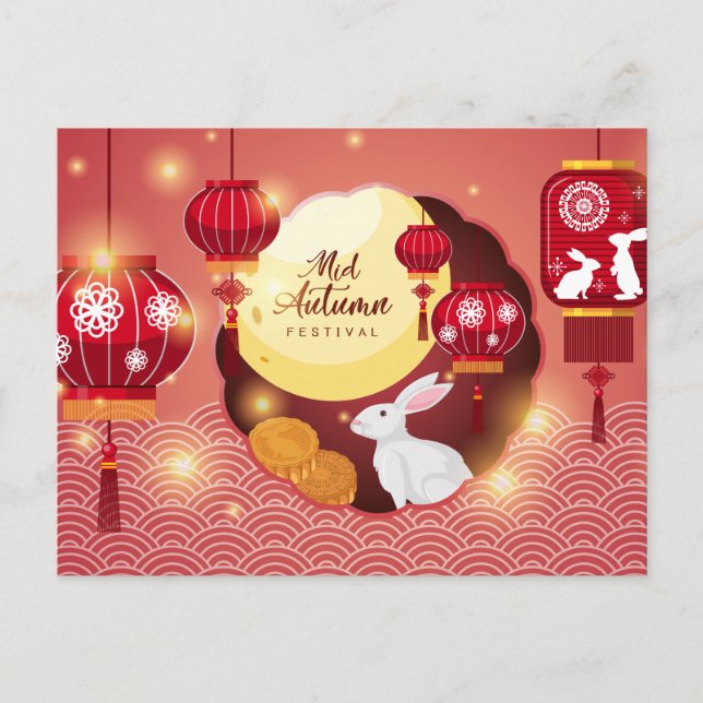 Mid Autumn Festival Postkarte (Vorderseite)