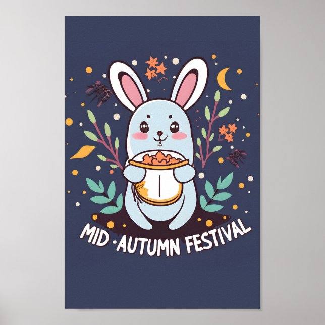 Mid Autumn Festival Rabbit Poster (Vorne)