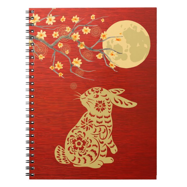 Mid-Autumn Moon Festival Rabbit Notizblock (Vorderseite)