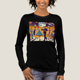 Mid Century 60er Jahre Space Age Cocktailparty Tri-Blend Shirt