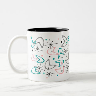 Mid Century Atomic Becher Zweifarbige Tasse