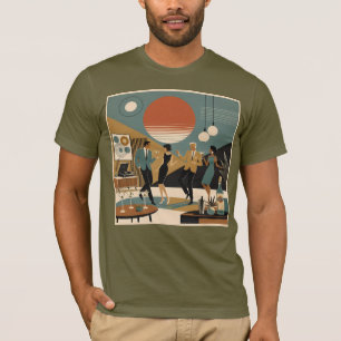 Mid Century California Vibes Martini Tanzparty T-Shirt