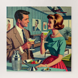Mid Century Cocktail Party Couples - House Warming Puzzle