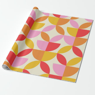 Mid Century Colorful Geometric shapes  Geschenkpapier