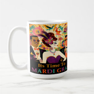 Mid Century Futuristic Mardi Gras Cocktail Party Kaffeetasse
