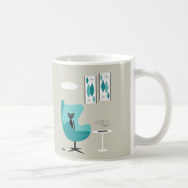 Mid Century Gravel Kunst, Dichtung und Musik Kaffeetasse