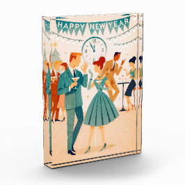Mid Century Happy New Year The Martini Dance Fotoblock