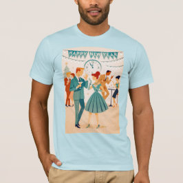 Mid Century Happy New Year The Martini Dance T-Shirt