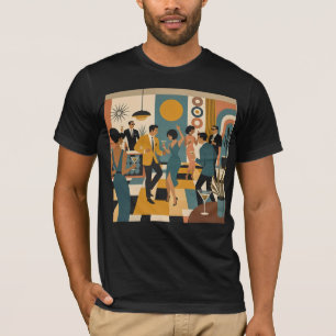 Mid Century Hip Martini Tanzparty T-Shirt