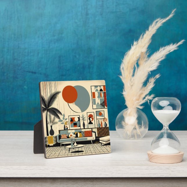 Mid-Century-Interior-Design-Eclipse-Wohnzimmer Fotoplatte (InSitu)