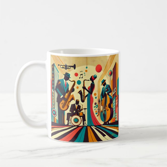 Mid Century Jazz Age Quartett Kaffeetasse (Links)