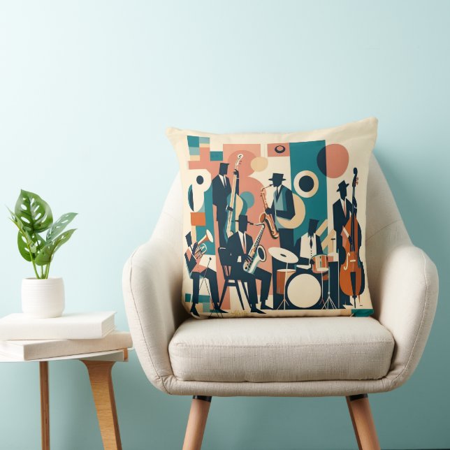 Mid Century Jazz Age Sextet Kissen (Stuhl )