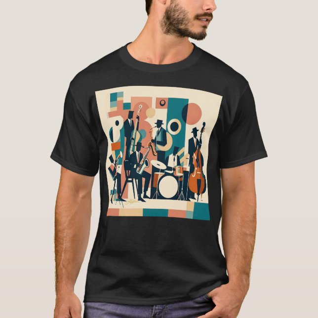 Mid Century Jazz Age Sextet T-Shirt (Vorderseite)
