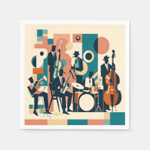 Mid Century Jazz Age Sextett Serviette