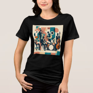 Mid Century Jazz Age Sextett Tri-Blend Shirt