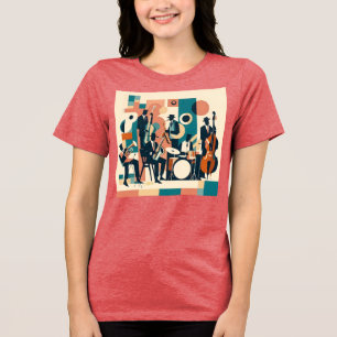 Mid Century Jazz Age Sextett Tri-Blend Shirt