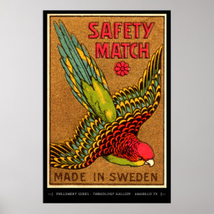 Mid Century Matchbox Kunst Poster