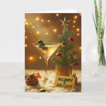 Mid Century Merry & Bright Martini Christmas Tree