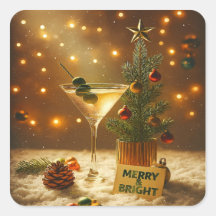 Mid Century Merry & Bright Martini Christmas Tree