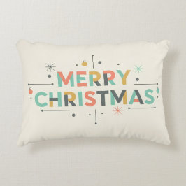 Mid-Century Merry Christmas – Retro Style Dekokissen
