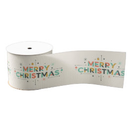 Mid-Century Merry Christmas – Retro Style Ripsband