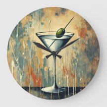Mid Century Mixed Media Martini Kunst