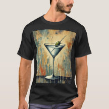 Mid Century Mixed Media Martini Kunst