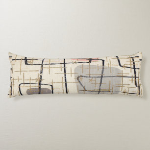 Mid Century Modern Abstracter Körperkissen