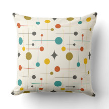 Mid Century Modern Abstraktes Muster 29 Creme