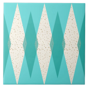 Mid Century Modern Argyle Keramikfliese