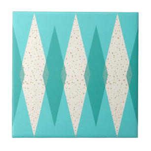 Mid Century Modern Argyle Keramikfliese