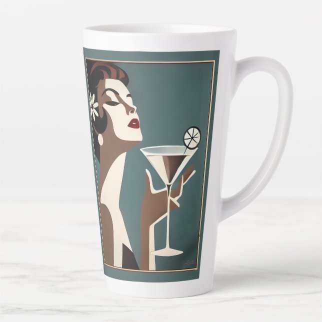 Mid Century Modern Art Die Martini-Diva Milchtasse (Rechts)