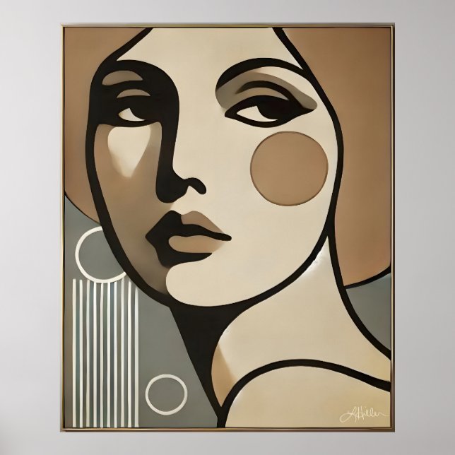 Mid Century Modern Art The Glance Mid Century Mode Poster (Vorne)