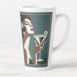 Mid Century Modern Art The Martini DIva Milchtasse