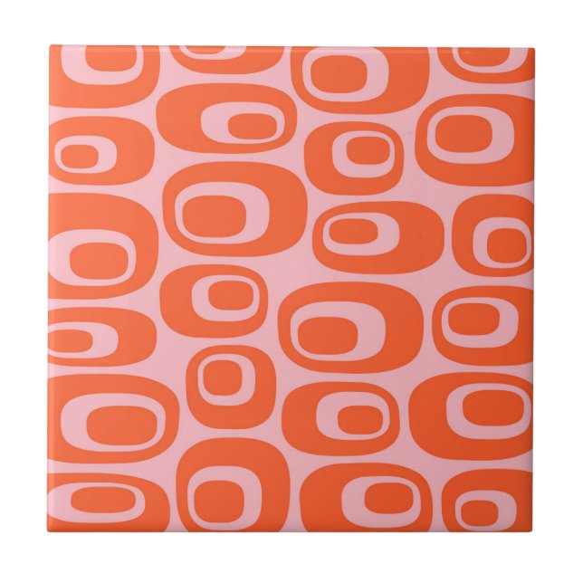 Mid-Century-Modern-Atom-Blasenmuster Fliese (Vorderseite)
