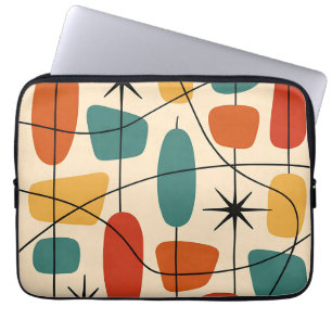 Mid Century Modern Atomic Abstrakt Laptopschutzhülle