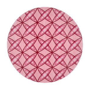 Mid Century Modern Atomic Druck - Ballettrosa Schneidebrett