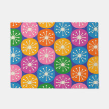 Mid Century Modern Atomic Punkte Farbige Retro