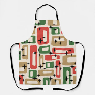 Mid Century Modern Atomic Weihnachten Schürze