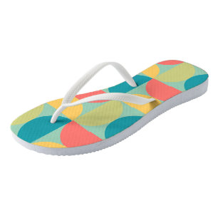 Mid Century Modern Bittersüße Senf und Olive  Flip Flops