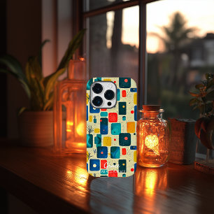 Mid-Century-Modern-Blöcke mit individuellem Namen Case-Mate iPhone 14 Pro Hülle